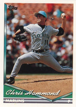 تحميل الصورة إلى عارض المعرض، 1994 Topps كريس هاموند # 189 فلوريدا مارلينز
