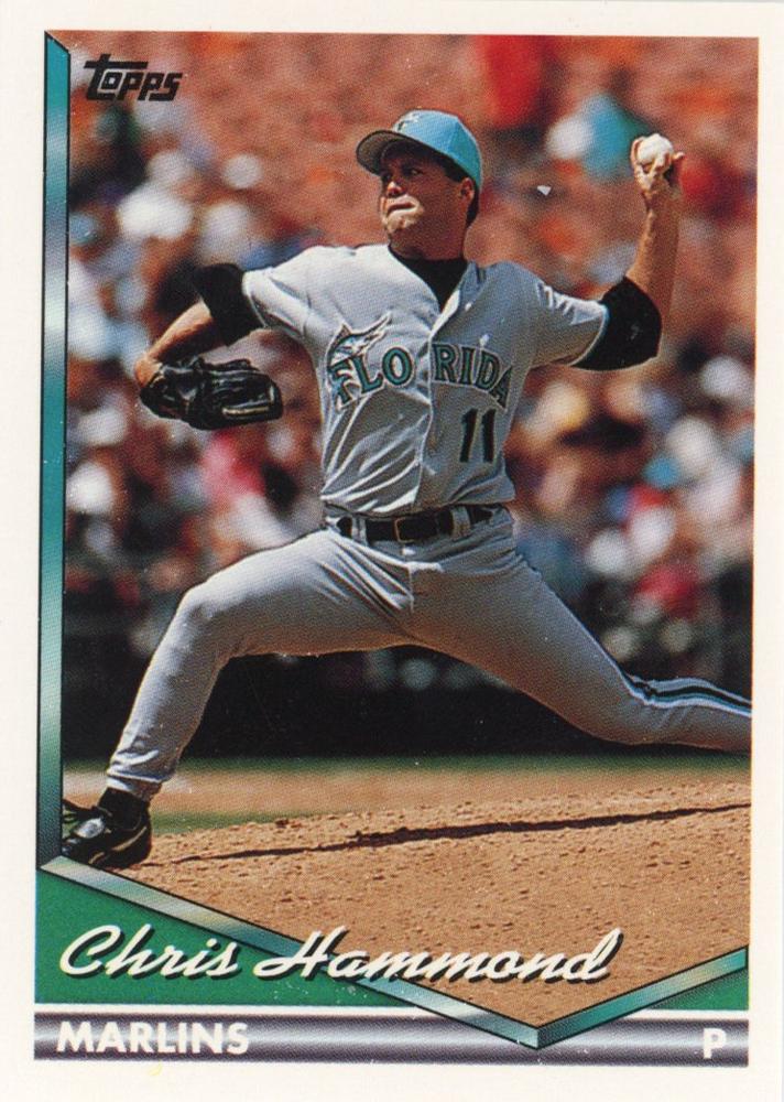 1994 Topps كريس هاموند # 189 فلوريدا مارلينز