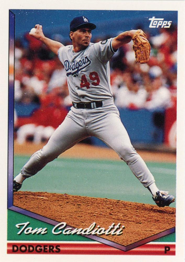 1994 Topps Tom Candiotti # 211 Los Angeles Dodgers