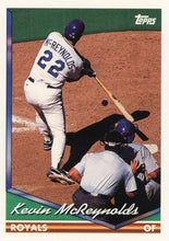 将图片加载到图库查看器，1994 Topps Kevin McReynolds # 218 Kansas City Royals
