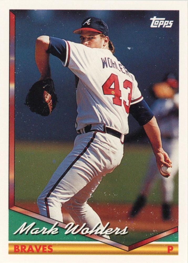 1994 Topps Mark Wohlers # 232 Atlanta Braves