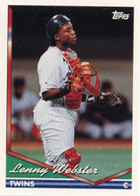 将图片加载到图库查看器，1994 Topps Lenny Webster # 252 Minnesota Twins
