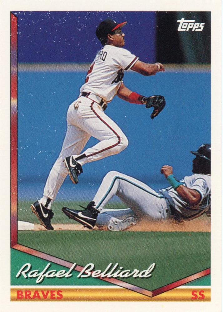 1994 Topps Rafael Belliard # 261 Atlanta Braves