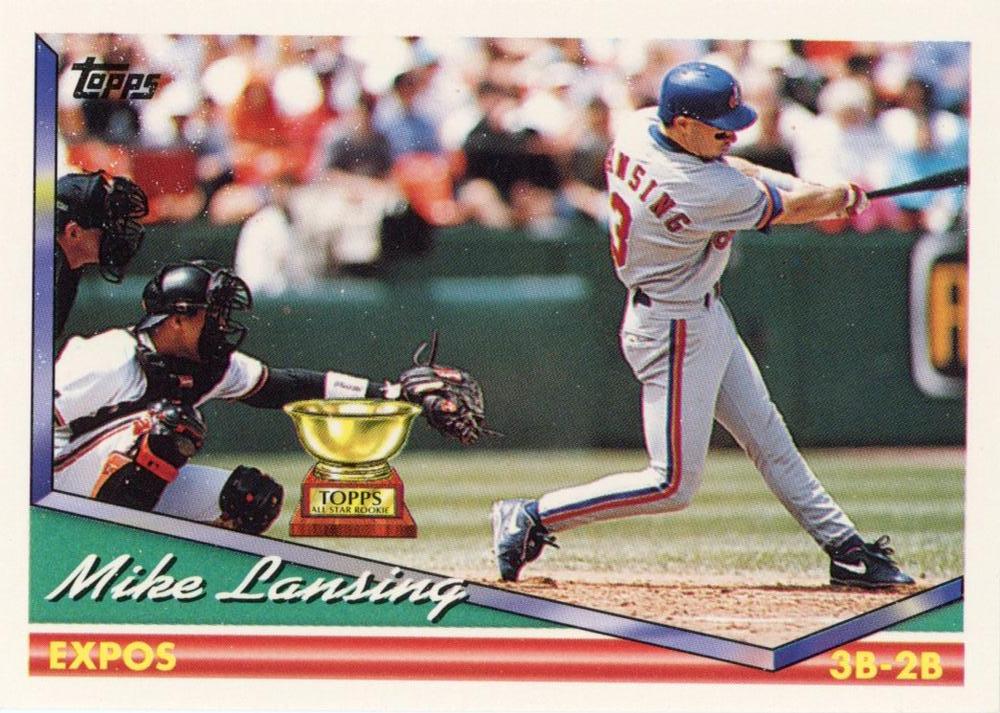 1994 Topps Mike Lansing ASR # 287 Montreal Expos