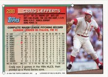 将图片加载到图库查看器，1994 Topps Craig Lefferts # 288 Texas Rangers
