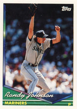 将图片加载到图库查看器，1994 Topps Randy Johnson # 290 Seattle Mariners
