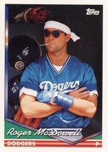 将图片加载到图库查看器，1994 Topps Roger McDowell # 296 Los Angeles Dodgers
