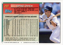 将图片加载到图库查看器，1994 Topps Spike Owen # 297 New York Yankees
