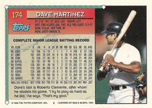 Load image into Gallery viewer, 1994 Topps Dave Martinez # 174 San Francisco Giants
