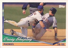 تحميل الصورة إلى عارض المعرض، 1994 Topps Craig Shipley # 184 سان دييغو بادريس
