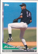 Load image into Gallery viewer, 1994 Topps Marcus Moore RC # 186 Colorado Rockies
