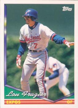 1994 Topps Lou Frazier RC # 192 Montreal Expos