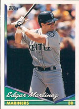 将图片加载到图库查看器，1994 Topps Edgar Martinez # 195 Seattle Mariners
