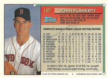 将图片加载到图库查看器，1994 Topps John Flaherty # 197 Boston Red Sox
