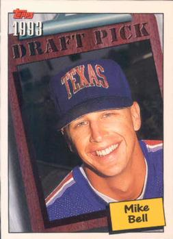 1994 Topps Mike Bell DPK, RC # 201 Texas Rangers