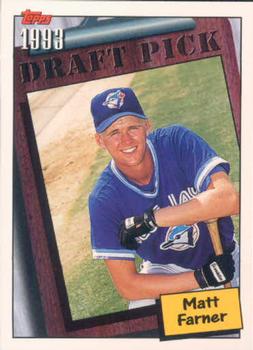 1994 Topps Matt Farner DPK, RC # 203 Toronto Blue Jays