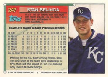 将图片加载到图库查看器，1994 Topps Stan Belinda # 247 Kansas City Royals
