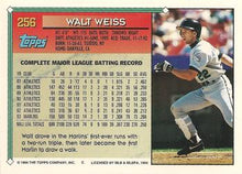 将图片加载到图库查看器，1994 Topps Walt Weiss # 256 Florida Marlins
