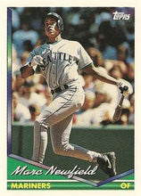 将图片加载到图库查看器，1994 Topps Marc Newfield # 262 Seattle Mariners
