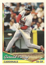 将图片加载到图库查看器，1994 Topps Gerald Perry # 263 St. Louis Cardinals
