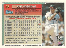 将图片加载到图库查看器，1994 Topps Joe Magrane # 27 California Angels
