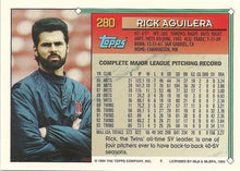 将图片加载到图库查看器，1994 Topps Rick Aguilera # 280 Minnesota Twins
