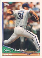 将图片加载到图库查看器，1994 Topps Greg Cadaret # 303 Kansas City Royals
