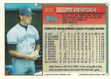 将图片加载到图库查看器，1994 Topps Pat Hentgen # 304 Toronto Blue Jays
