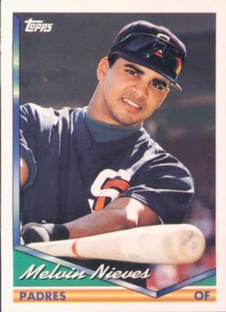 1994 Topps Melvin Nieves # 307 San Diego Padres