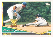 Load image into Gallery viewer, 1994 Topps Carlos Garcia ASR # 309 Pittsburgh Pirates
