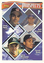 将图片加载到图库查看器，1994 Topps P Prospects (Chad Ogea / Duff Brumley / Terrell Wade / Chris Michalak) PROS, RC # 316 Cleveland Indians / Texas Rangers / Atlanta Braves / Oakland Athletics
