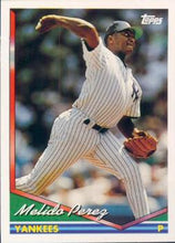 将图片加载到图库查看器，1994 Topps Melido Perez # 31 New York Yankees
