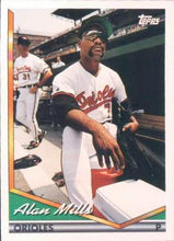 将图片加载到图库查看器，1994 Topps Alan Mills # 324 Baltimore Orioles
