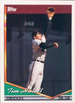 1994 Topps Tim Hulett # 32 Baltimore Orioles