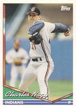 将图片加载到图库查看器，1994 Topps Charles Nagy # 330 Cleveland Indians
