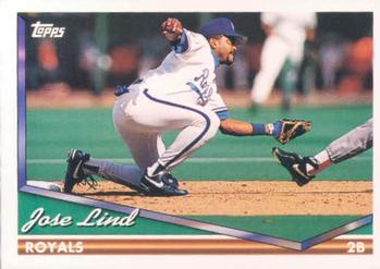1994 Topps Jose Lind # 332 Kansas City Royals