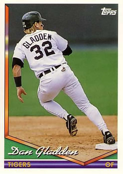 1994 Topps Dan Gladden # 342 Detroit Tigers