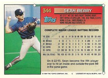 Load image into Gallery viewer, 1994 Topps Sean Berry # 344 Montreal Expos
