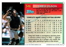 Load image into Gallery viewer, 1994 Topps Greg Olson # 346 Atlanta Braves
