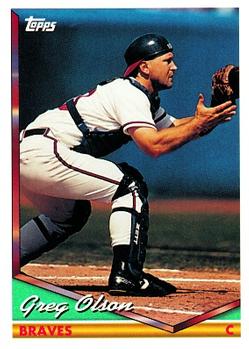 1994 Topps Greg Olson # 346 Atlanta Braves