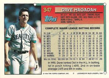 Load image into Gallery viewer, 1994 Topps Dave Magadan # 347 Seattle Mariners
