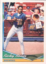 将图片加载到图库查看器，1994 Topps Ricky Bones # 367 Milwaukee Brewers
