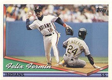 تحميل الصورة إلى عارض المعرض، 1994 Topps Felix Fermin # 36 كليفلاند إنديانز
