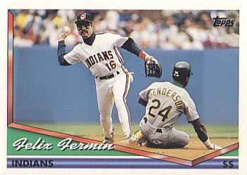 1994 Topps Felix Fermin # 36 كليفلاند إنديانز