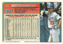Load image into Gallery viewer, 1994 Topps Mitch Webster # 382 Los Angeles Dodgers
