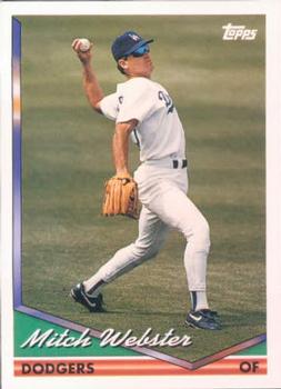 1994 Topps Mitch Webster # 382 Los Angeles Dodgers