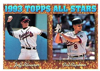 1994 Topps Jeff Blauser / Cal Ripken AS # 387 Atlanta Braves / Baltimore Orioles