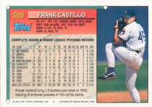 Load image into Gallery viewer, 1994 Topps Frank Castillo # 399 Chicago Cubs
