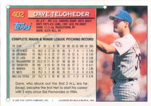 Load image into Gallery viewer, 1994 Topps Dave Telgheder # 402 New York Mets
