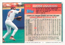 Load image into Gallery viewer, 1994 Topps Jose Oquendo # 406 St. Louis Cardinals
